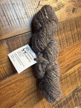 Natural Brown Handspun Llama Yarn